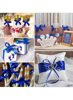 MARKQ Cobalt Blue Satin Ribbon, 24mm x 25yd Fabric Polyester Ribbon for Gift Wrapping, Party Favors, Wedding Decorations, Bow Making, Bouquets, Sewing Projects & Craft Supplies  - Image 5