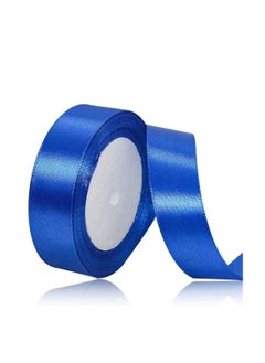 MARKQ Cobalt Blue Satin Ribbon, 24mm x 25yd Fabric Polyester Ribbon for Gift Wrapping, Party Favors, Wedding Decorations, Bow Making, Bouquets, Sewing Projects & Craft Supplies  - Image 1
