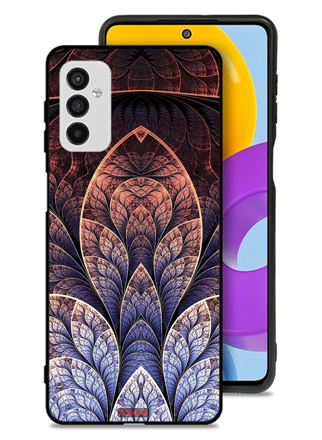 Tolwak Samsung Galaxy M52 5G Protective Case Cover Floral Fractal Abstract - Image 1