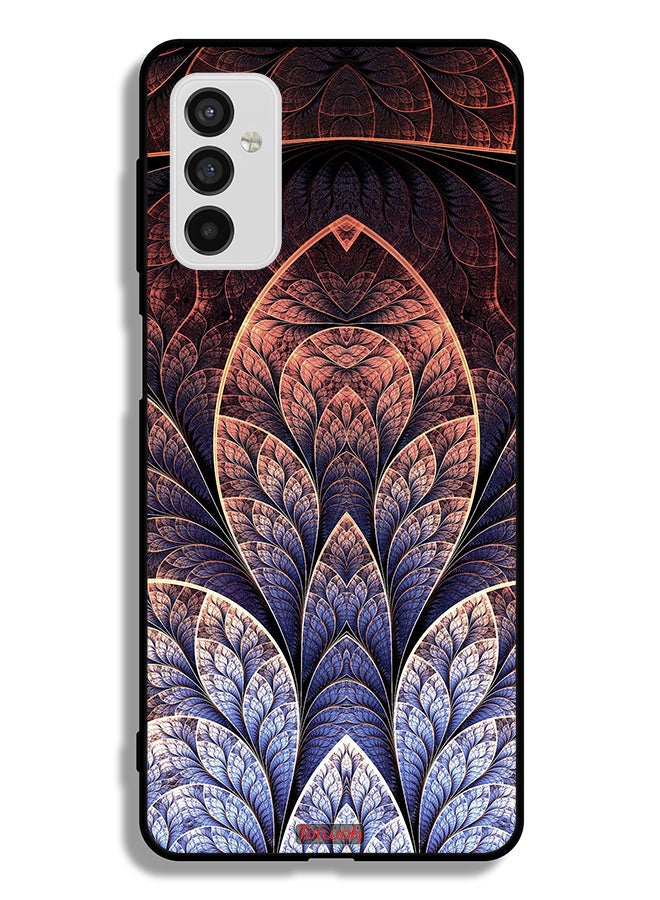 Tolwak Samsung Galaxy M52 5G Protective Case Cover Floral Fractal Abstract - Image 2