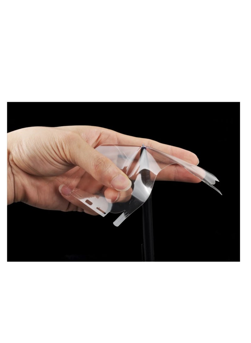 DIGI CORE iPhone Full Coverage Set iPhone 14 Screen Protector 3 Pack 6.1 Inch 2.5D Curved Edges With iPhone 14 Camera Lens And Anti-Scratch iPhone Back PVC Clear Sheet (iPhone 14,Starlight) - Image 2