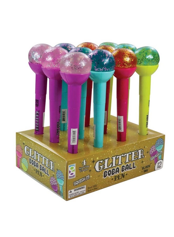 Geddes D Geddes Glitter Boba Squishy Top Pen (Pack Of 12) - Image 4