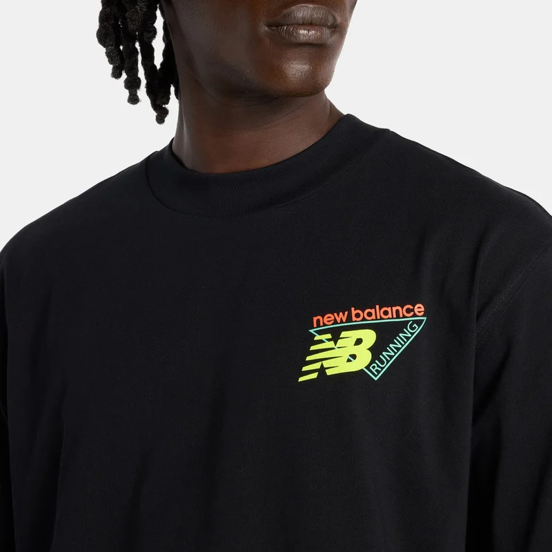 New Balance Black Men's Neon Heat Map T-Shirt for Men | Best Price UAE