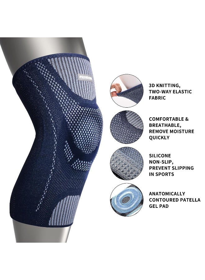 PROIRON Knee Brace Knee Compression Sleeve with Patella Gel Pad & Side Stabilizers for Knee Pain, Arthritis, Meniscus Tear, Sports, Injury Recovery, Joint Pain Relief, ACL. Men & Women - Image 4
