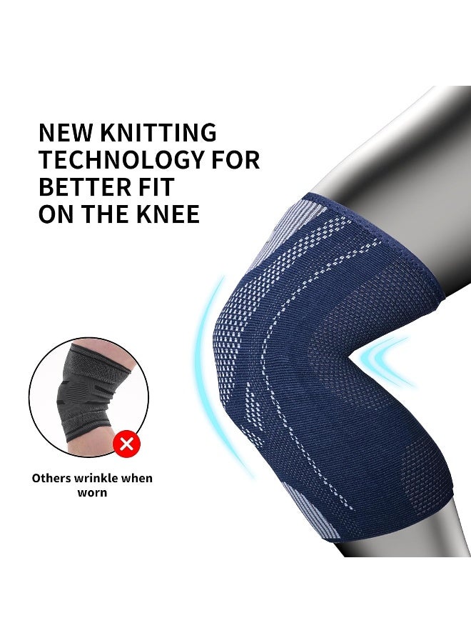 PROIRON Knee Brace Knee Compression Sleeve with Patella Gel Pad & Side Stabilizers for Knee Pain, Arthritis, Meniscus Tear, Sports, Injury Recovery, Joint Pain Relief, ACL. Men & Women - Image 3