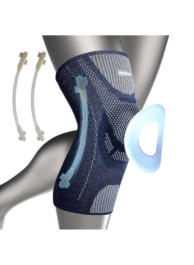 PROIRON Knee Brace Knee Compression Sleeve with Patella Gel Pad & Side Stabilizers for Knee Pain, Arthritis, Meniscus Tear, Sports, Injury Recovery, Joint Pain Relief, ACL. Men & Women - Image 1