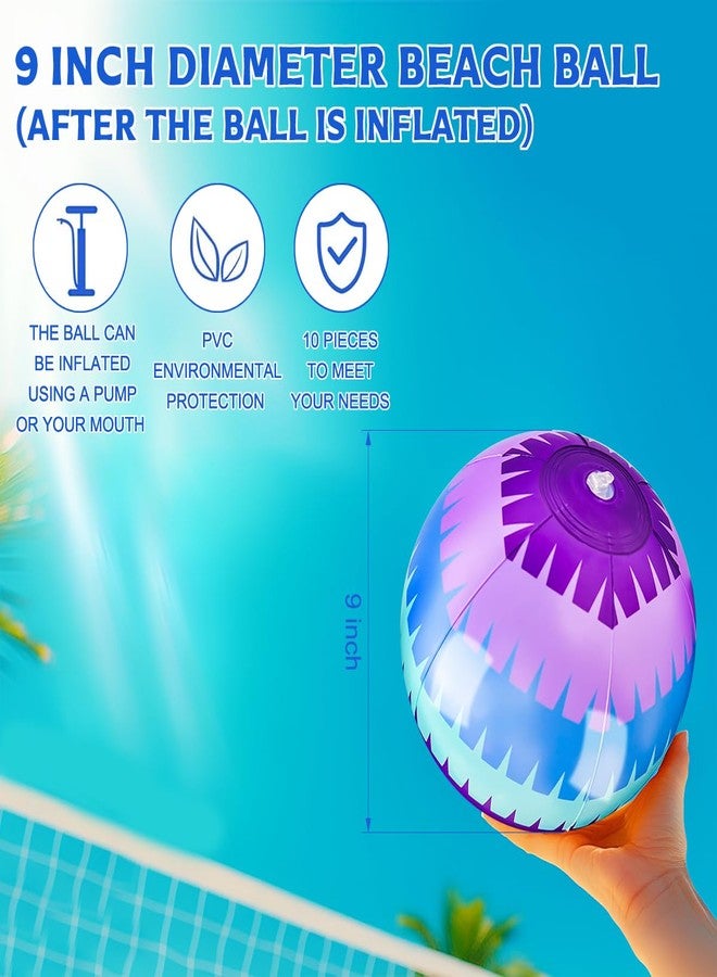 OU RUI 10Pcs Video Game Themed Beach Ball 9" Bulk for Summer Pool and Beach Game Gifts for Video Gameing Birthday Party Decorations End of The Year Class Party Decorations Favor - Image 3