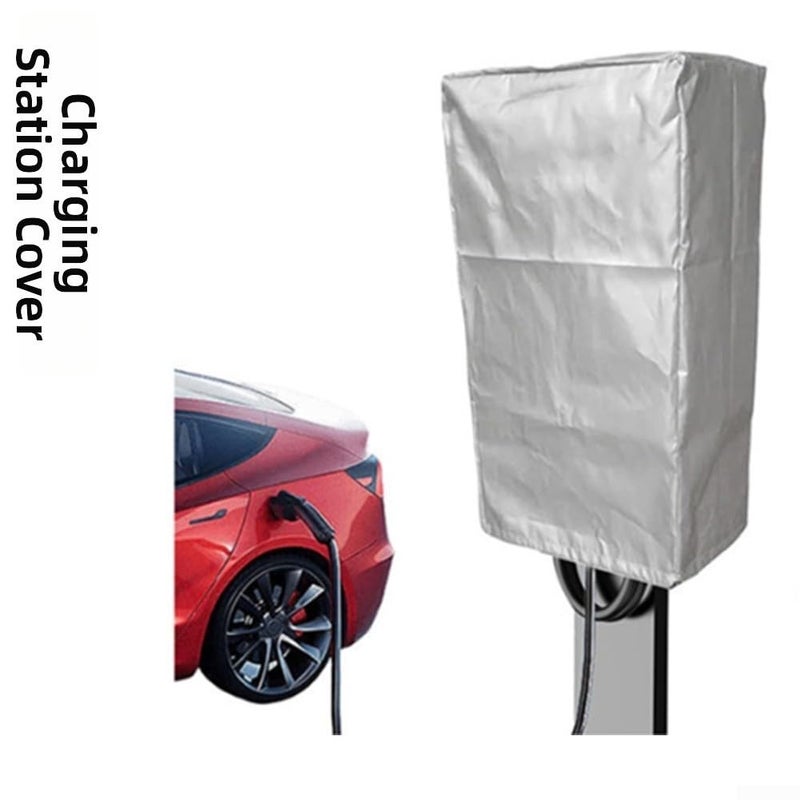 Waterproof EV Charger Cover Outdoor Protection Rainproof Sleeve Silver 50 X 35 X 70cm - Image 3