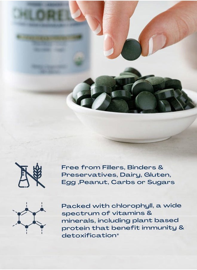 BioOptimal - Organic Chlorella Tablets - Organic, Non-GMO, No Additives or Fillers - 500mg Premium Quality Dietary Supplement with Vitamins, Minerals, & Antioxidants (120 Tablets) - Image 1