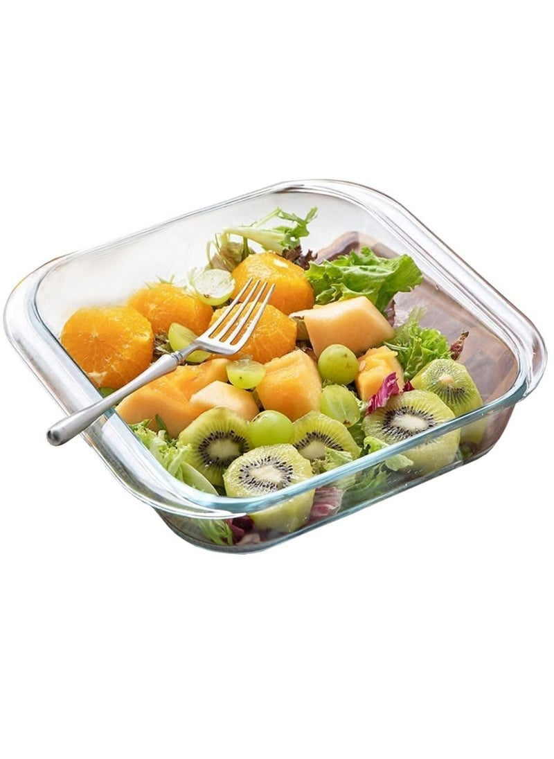3Diamonds Baking Tray Glass  1000ml (Small Size) Square, Baking Pan,  Glass Baking Dish, Baking Pans for Lasagna, Leftovers, Cooking, Kitchen, Freezer-to-Oven and Dishwasher  - Image 1