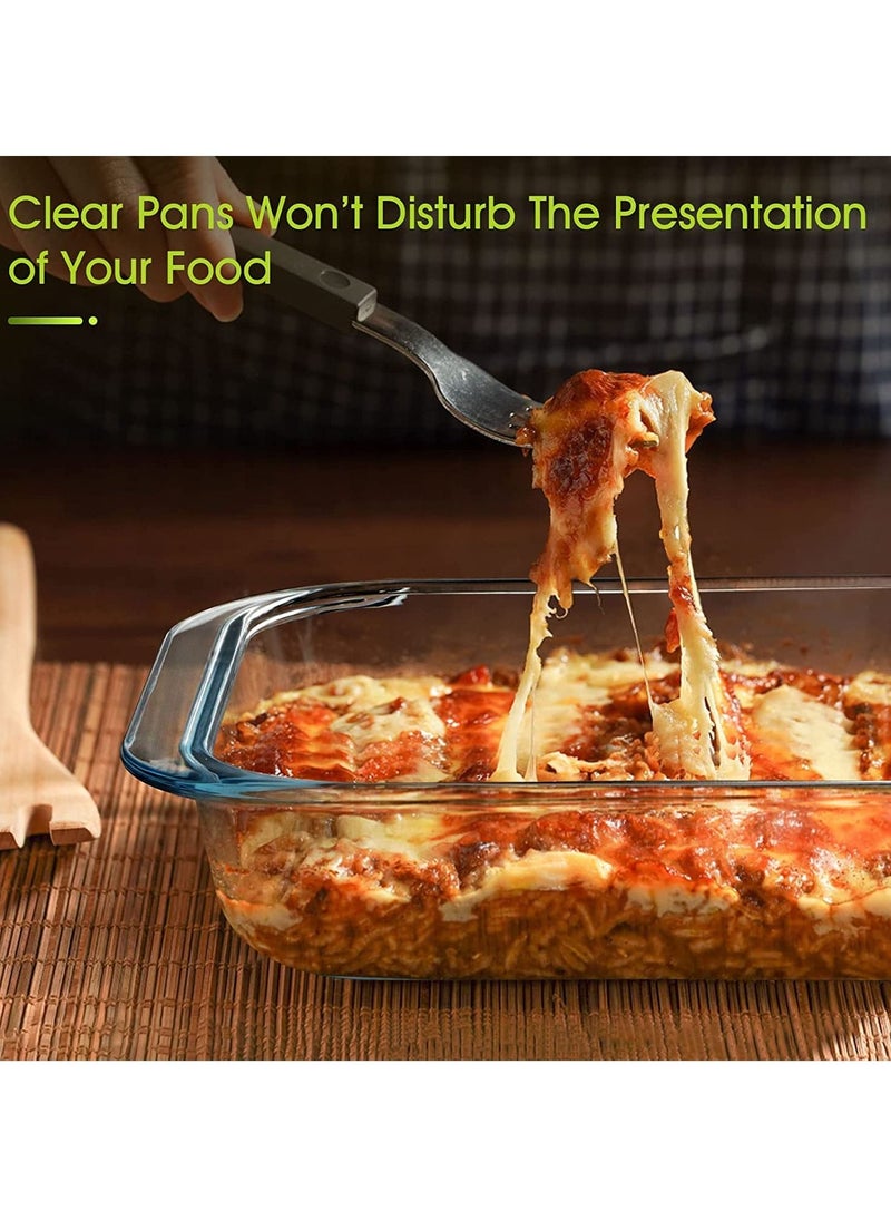3Diamonds Baking Tray Glass  1000ml (Small Size) Square, Baking Pan,  Glass Baking Dish, Baking Pans for Lasagna, Leftovers, Cooking, Kitchen, Freezer-to-Oven and Dishwasher  - Image 4