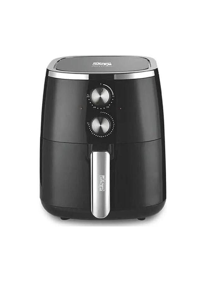 دي اس بي مقلاة هوائية 1500 واط - 5.5 لتر - KB2081 من دي اس بي - القلاية مصممة لقلي الطعام بدون الحاجة لكمية كبيرة من الزيت، مما يجعل الأطعمة أقل في الدهون وسعرات حرارية أقل مقارنة بالطهي التقليدي لون: أسود - Image 3