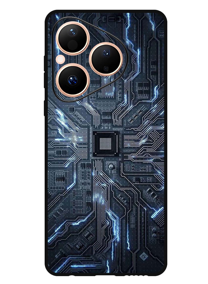 Theodor Case Compatible with Huawei Pura 80 6.6 Inch Protection Shockproof Bumper Cover Hardware Circuit - Image 1