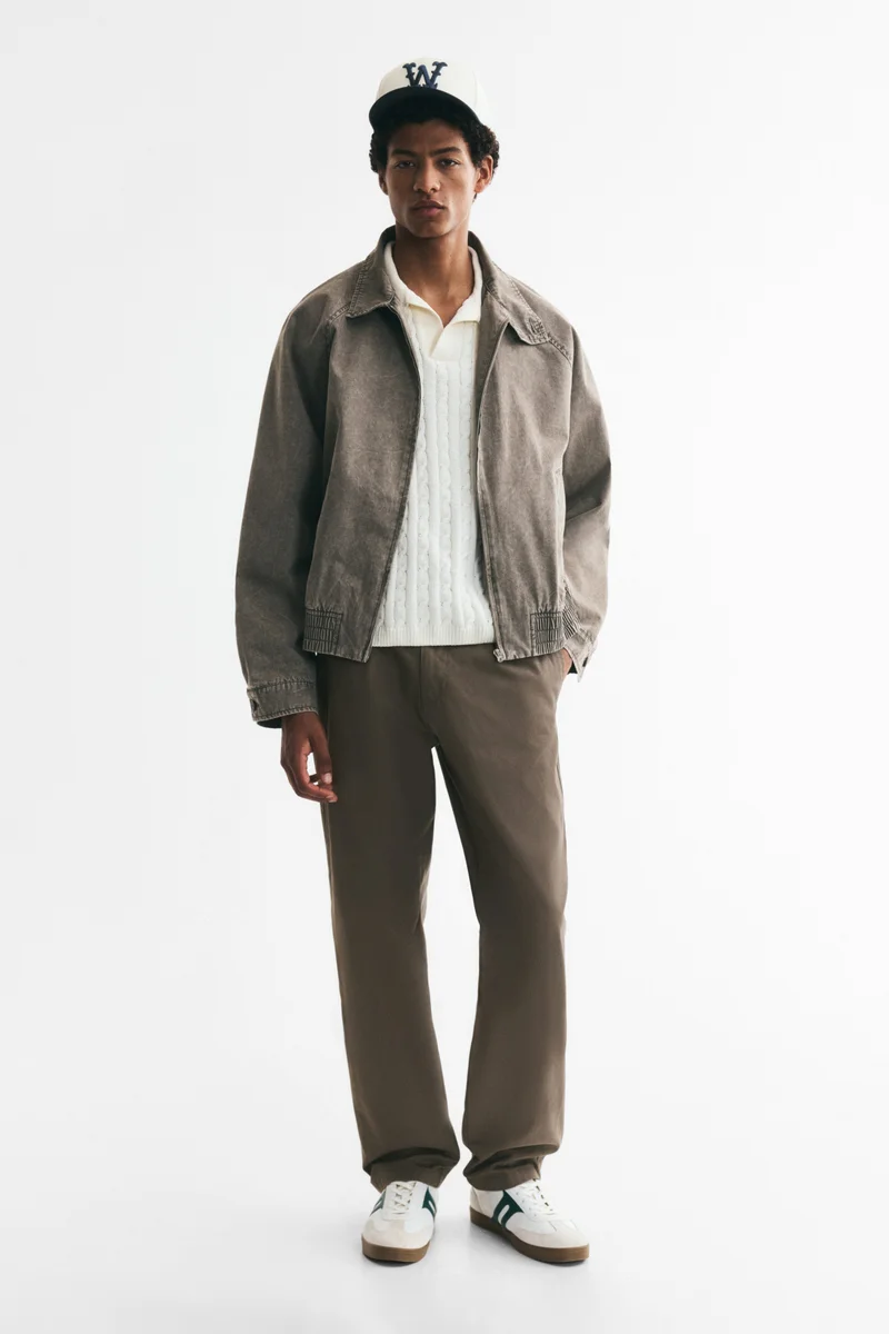 Relaxed Fit Cotton twill chinos