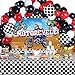 Capoda 72 Pieces Motorcycle Truck Party Decorations Dirt Bike Motocross Backdrop Tablecloth with Balloons Extreme Truck Theme Decor Set for Birthday Party Supplies - Image 2