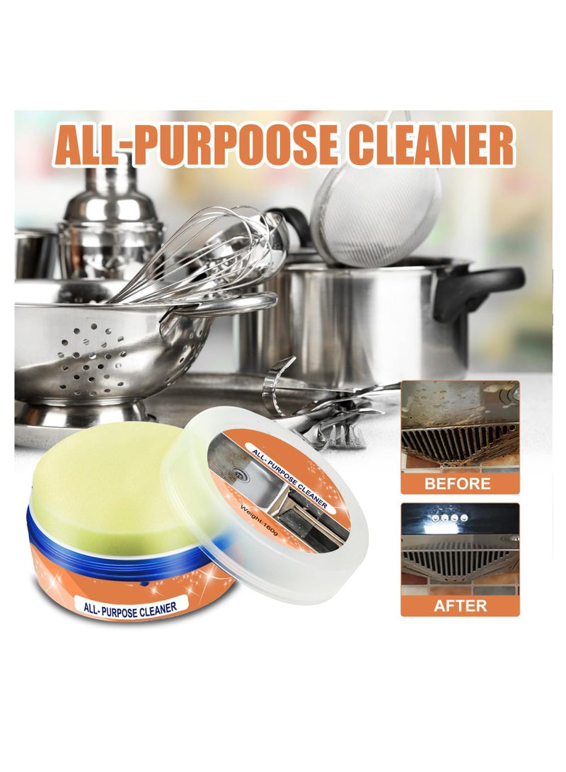 SYOSI 2 Pcs All-Purpose Cleaner, Universal Kitchen Cleaner, Stainless Steel Clean Wax, Rust Remover, Stainless Steel Cleaner and Polish for Appliances, Removal for Kitchen Utensils Stoves Heavy Oil Stains  - Image 2
