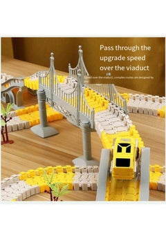 Generic Kids Toys 334 PCS Construction Race Tracks Toy for 3 4 5 6 7 8 Year Old Boys Girls, toy car 5 PCS Truck Car and Flexible Track Play Set Create A Engineering Road Games Toddler Toys Birthday Gifts  - Image 2