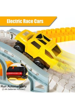 Generic Kids Toys 334 PCS Construction Race Tracks Toy for 3 4 5 6 7 8 Year Old Boys Girls, toy car 5 PCS Truck Car and Flexible Track Play Set Create A Engineering Road Games Toddler Toys Birthday Gifts  - Image 3