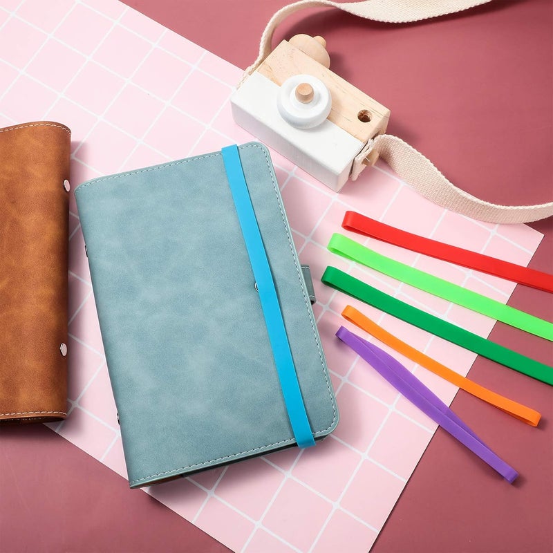 klarako 30 Pieces Silicone Rubber Bands Planner Colorful Elastic Band Wrapping Rubber Bands for Bag Wraps Notebook Outdoor Exercise, Heat Cold UV Resistant - Image 4