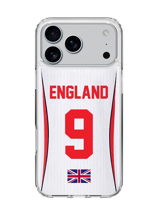 Stylizedd Classic Clear Magnetic Case for Apple iPhone 17 Pro Max , Hybrid Soft Case Flexible Edges Anti Drop TPU PC Gel Thin Transparent Cover [ Designed for Apple iPhone 17 Pro Max ] - Football Team England World Cup 2026 - Image 1