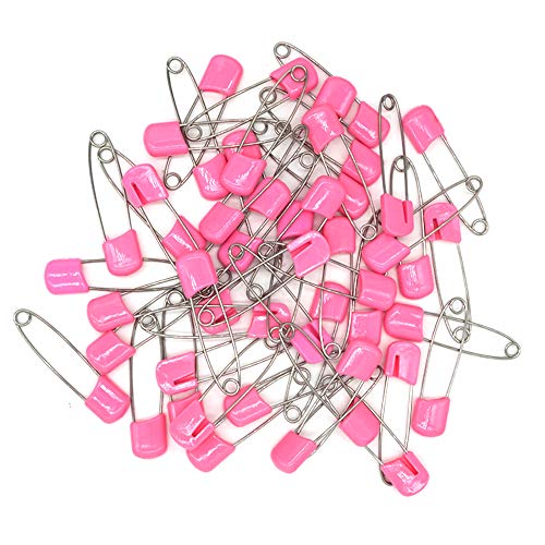 GTONEE Baby Safety Pins Secure Clips for Fastening Baby Clothes Diaper Napkins 50pcs 60PCS 30PCS Pink 60 pcs