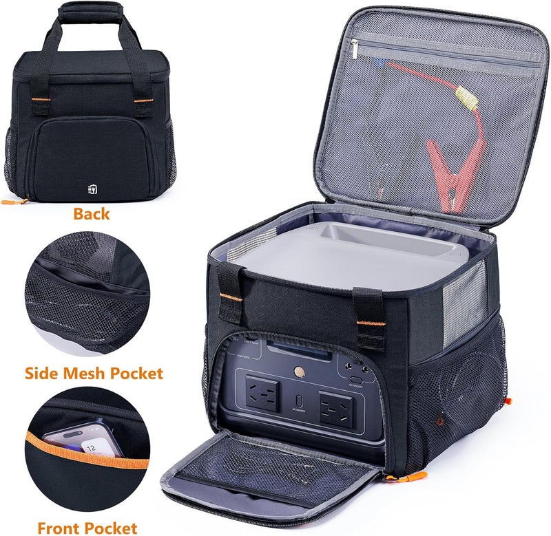 FRECOLSH Durable Portable Power Station Storage Bag, Compatible with Ecoflow RIVER 2 Max and RIVER 2 Pro Solar Power Station, Carrying Case for Outdoor Camping, Essentials - Image 5
