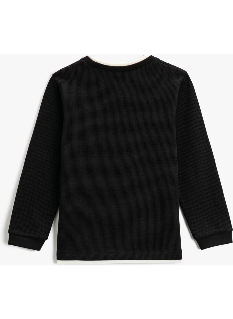 كوتون Basic School Sweatshirt Crew Neck