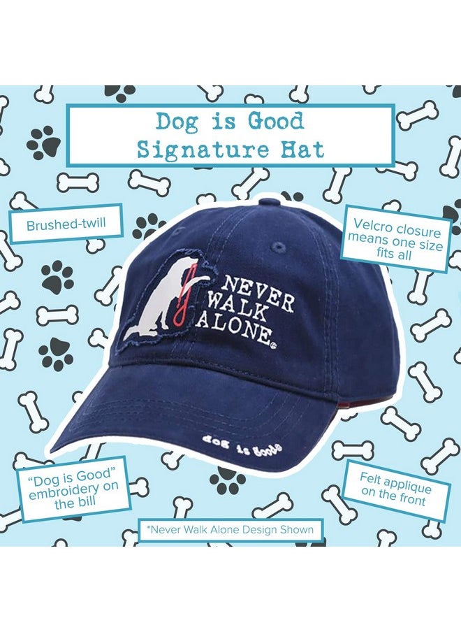 دوغ إز جود قبعة تحمل شعار Dog is Good، لا تمشي وحيدًا أبدًا - هدية رائعة لمحبي الكلاب، للرجال والنساء  - Image 2