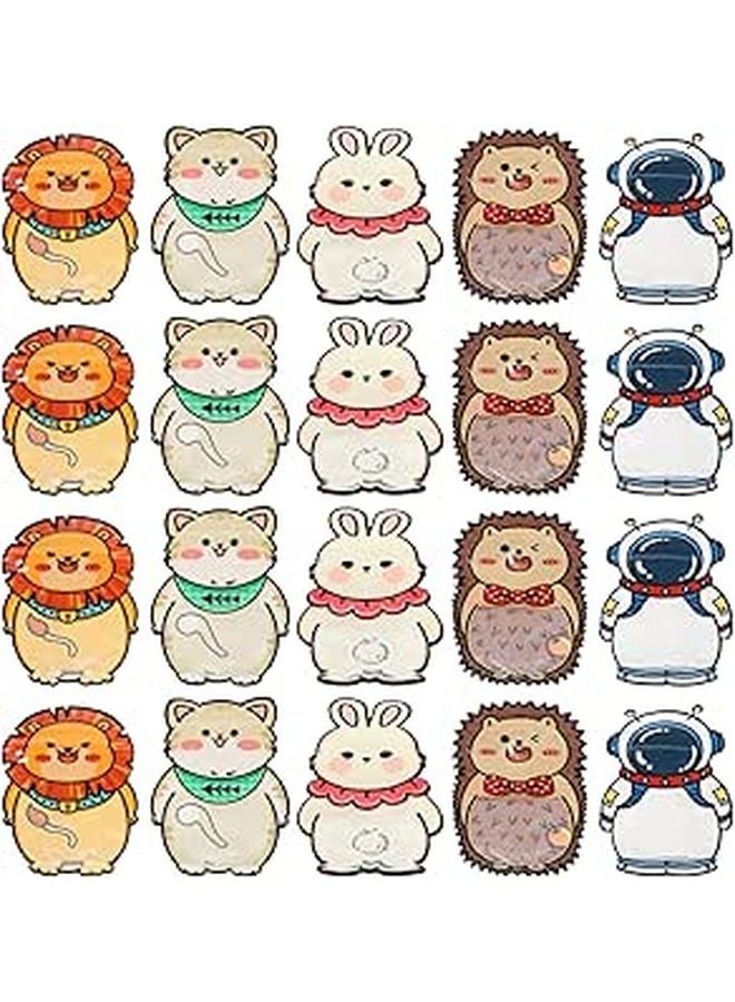 Cute Animal Astronaut Resealable Candy Bags 50pcs Bulk Party Favor Treat Storage - Image 1