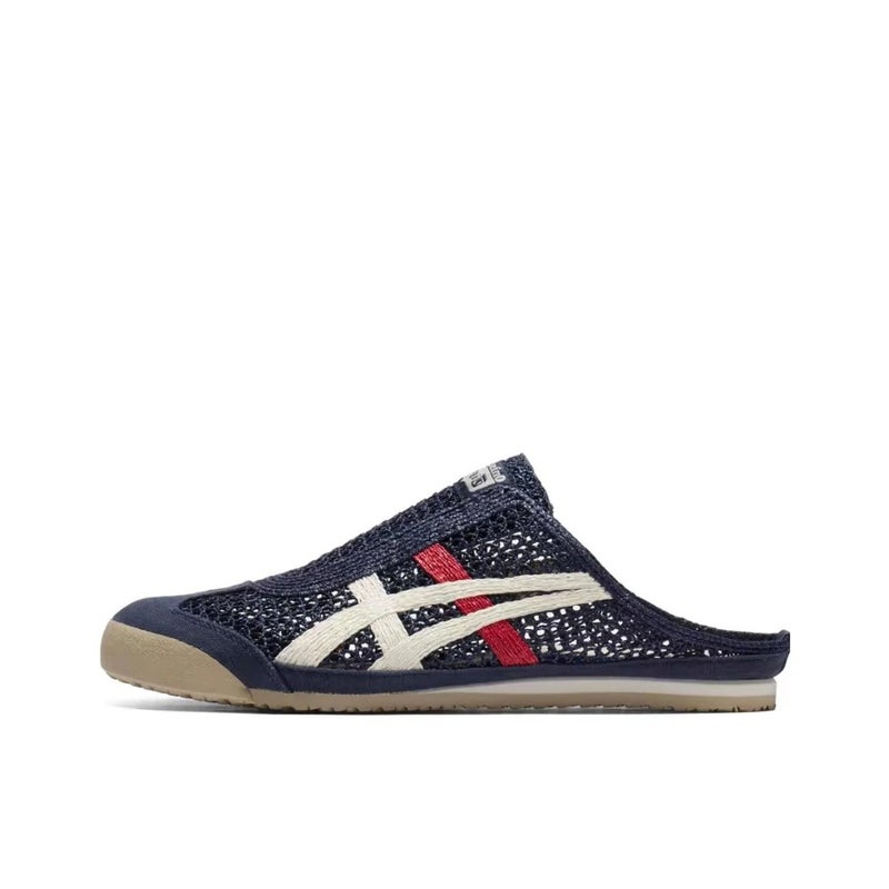 Onitsuka Tiger MEXICO 66 SABOT Brown Green Comfortable Lightweight Casual Slip-On Unisex Sandal Durable Everyday