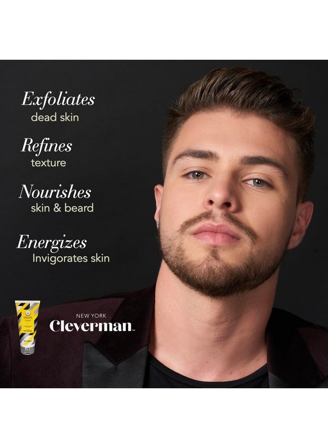 Cleverman Energizing Face and Beard Scrub for Men, 100ml, Menthol-Infused Refreshing and Exfoliating Facial Cleanser, Beard Scrub for All Skin Types - Image 2