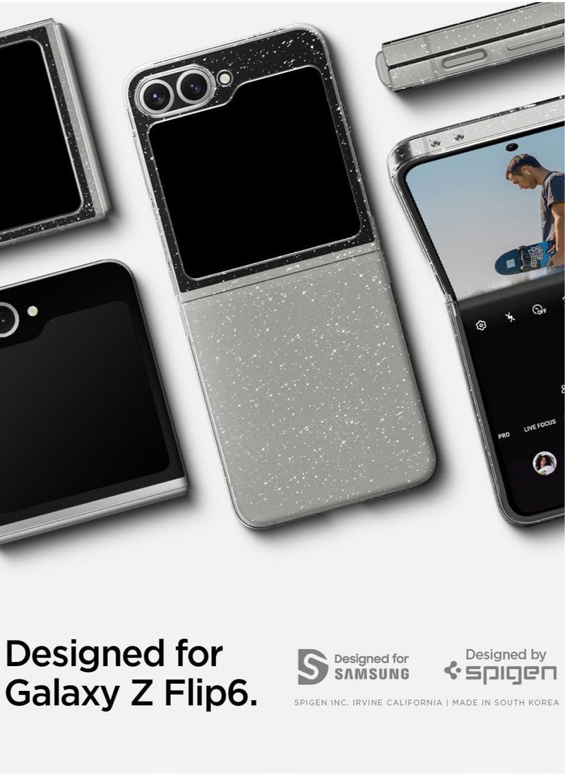 Spigen Air Skin Glitter Samsung Galaxy Z Flip 6 Case Cover (2024) - Crystal Quartz  - Image 2