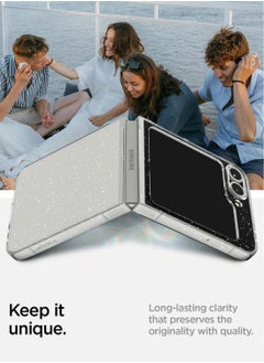 Spigen Air Skin Glitter Samsung Galaxy Z Flip 6 Case Cover (2024) - Crystal Quartz  - Image 5