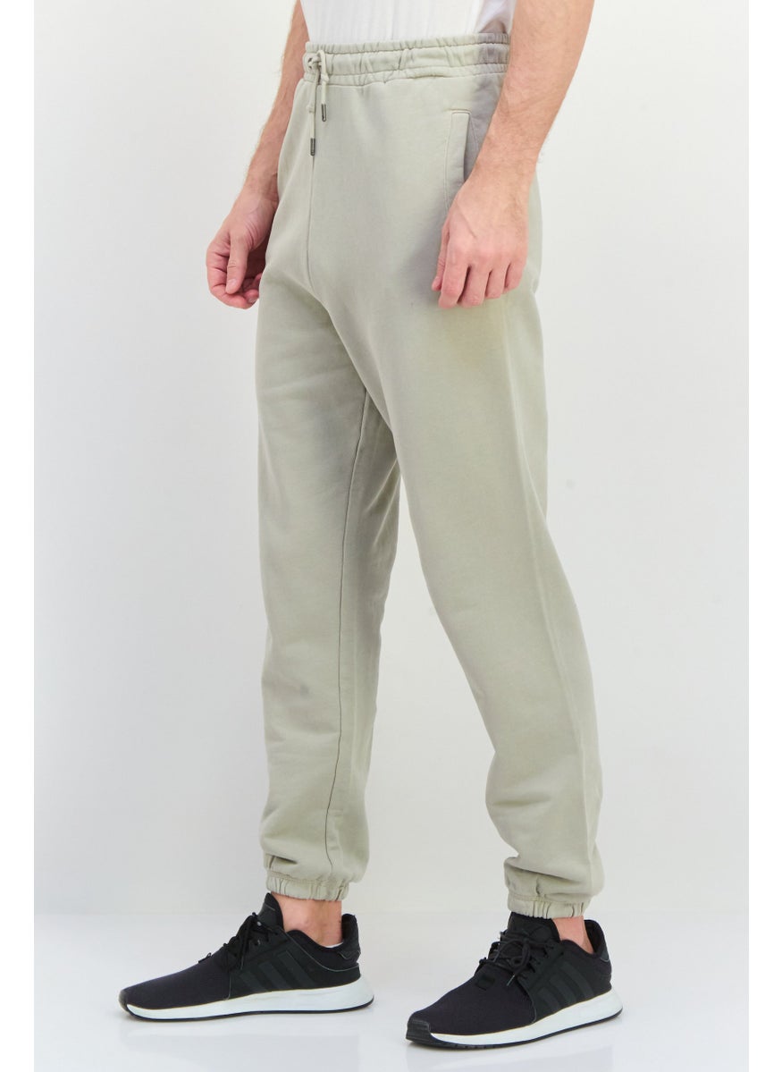 Penfield Men Regular Fit Drawstring Brand Logo Jogger Pants, Silver Grey  - Image 2