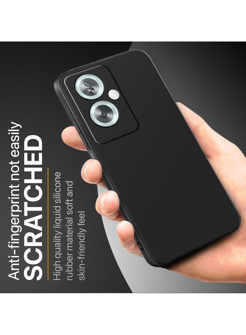HuHa OPPO A79 5G Soft Silicone Gel Rubber Case Shockproof Back Cover with Camera Protection Case for OPPO A79 5G - Black - Image 2