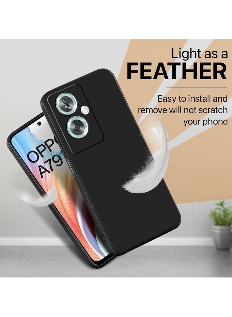 HuHa OPPO A79 5G Soft Silicone Gel Rubber Case Shockproof Back Cover with Camera Protection Case for OPPO A79 5G - Black - Image 4