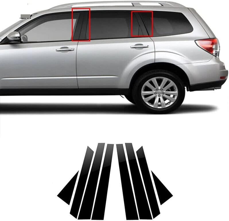 DEMULAX 8Pcs Car Window Pillar Posts Door Trims Cover Sticker - Image 2