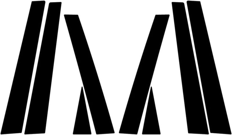 DEMULAX 8Pcs Car Window Pillar Posts Door Trims Cover Sticker - Image 1