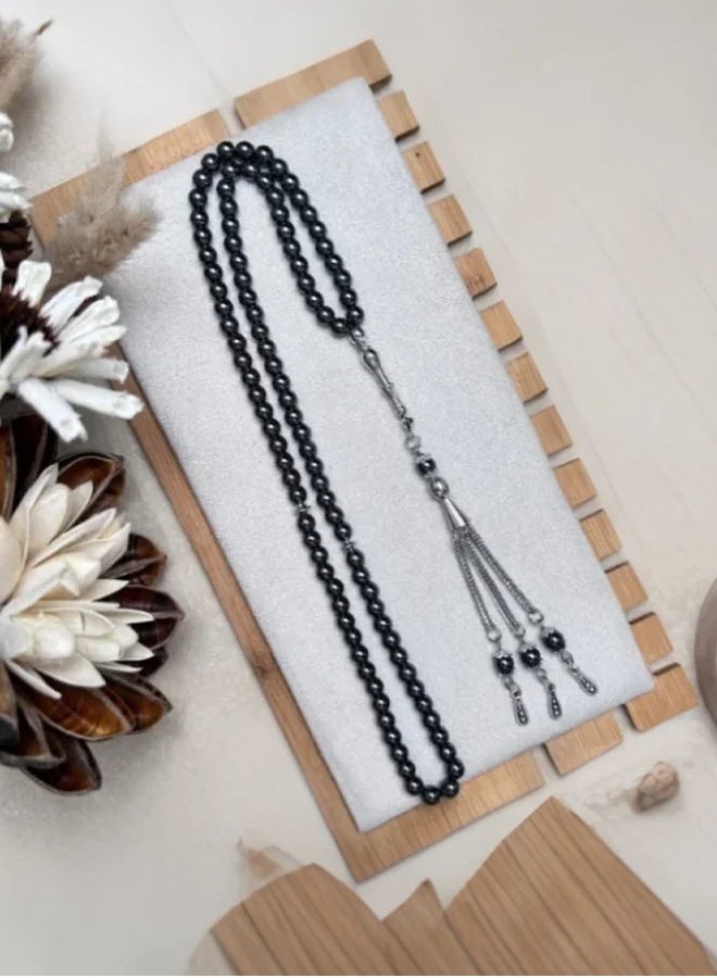 TSYO Muslim prayer bead pillar, made of natural stone material, with a diameter of 6MM99 beads - Image 2