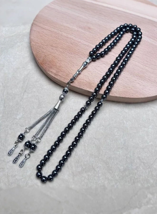 TSYO Muslim prayer bead pillar, made of natural stone material, with a diameter of 6MM99 beads - Image 3