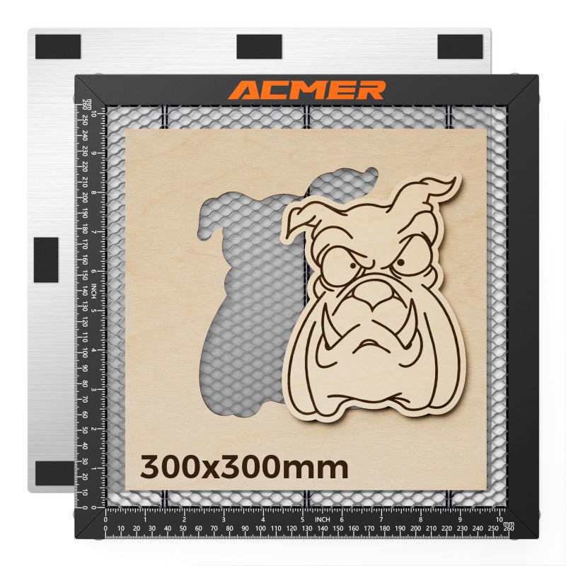 ACMER Honeycomb Laser Bed 300 300mm Laser Engraver Honeycomb Working Table with Aluminum Backing Plate Cutting Table for Diode CO Fiber Laser Engravers Desktop Protection - Image 2
