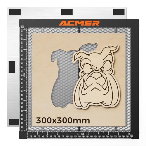 ACMER Honeycomb Laser Bed 300 300mm Laser Engraver Honeycomb Working Table with Aluminum Backing Plate Cutting Table for Diode CO Fiber Laser Engravers Desktop Protection - Image 1