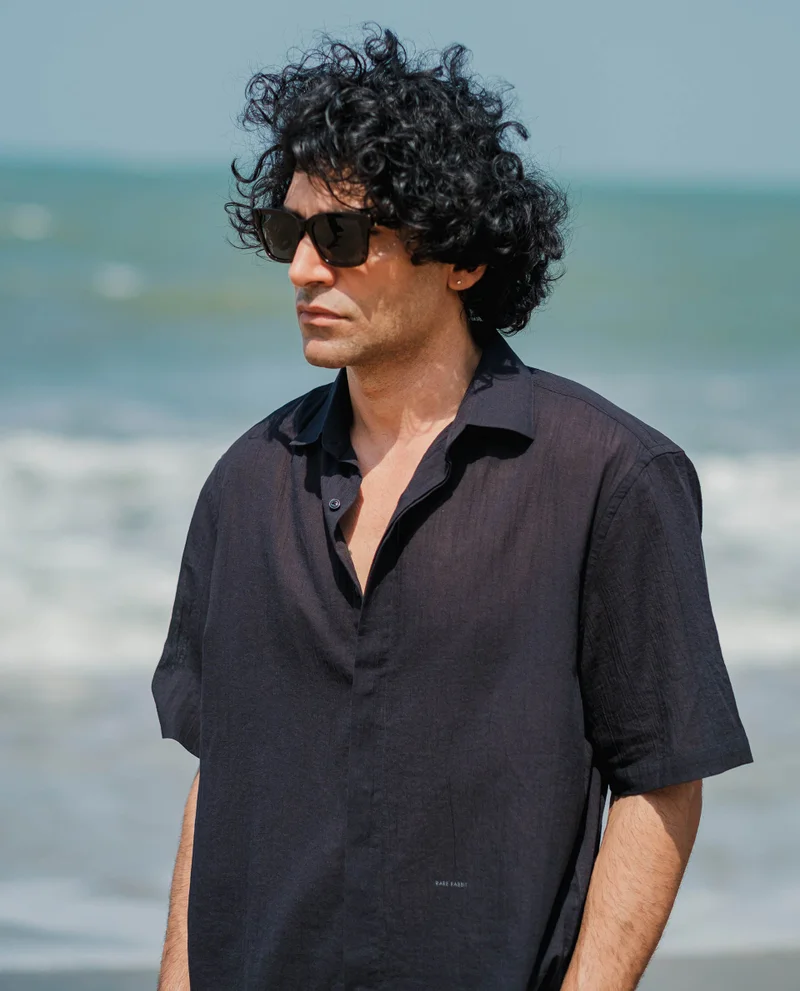 Rare Rabbit Men's Creased Effect Cotton Shirt