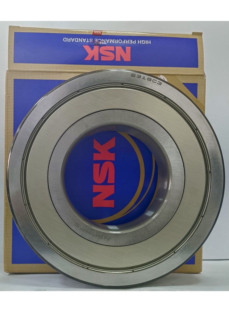 NSK رمان بلي NSK 6318ZZC3E - محكم الغلق بمعدن من الجهتين - مقاس 90x190x43 ملم - أصلي صنع في اليابان - Image 2