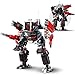 HIGH GODO Crimson Fighter Mech Robot Transforming Building Blocks Set for AdultsCity Warrior Justice Hero Soldier Mech Model Building Kit Cool Creative Robots Toys Gift for Teens 523 Pieces - Image 2