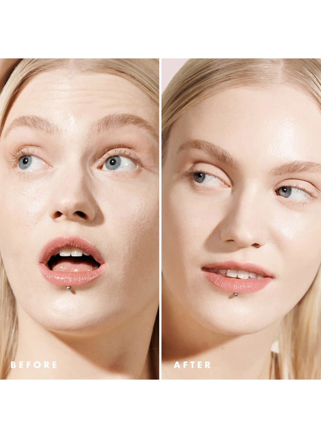 elf برايمر الوجه الخالي من المسام - كبير، ناعم، مثالي للبشرة، خفيف الوزن، يدوم طويلاً، يمتص بسرعة، ينعم، يحضر، يخلق قاعدة خالية من العيوب، مدعوم بزيت شجرة الشاي والفيتامينات A و E، 1.01 أونصة سائلة - Image 4