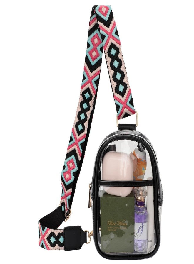 Bnapott Clear Bag for Stadium Events, Small Lightweight Crossbody Sling Bag, Fanny Pack for Women & Men, Sport Concert Approved Purse - Image 1