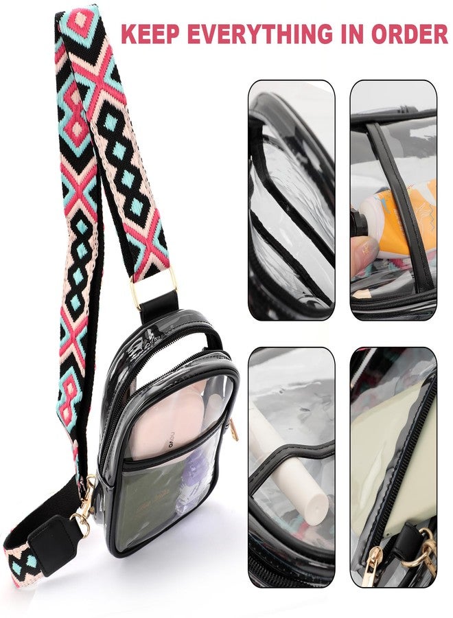 Bnapott Clear Bag for Stadium Events, Small Lightweight Crossbody Sling Bag, Fanny Pack for Women & Men, Sport Concert Approved Purse - Image 4