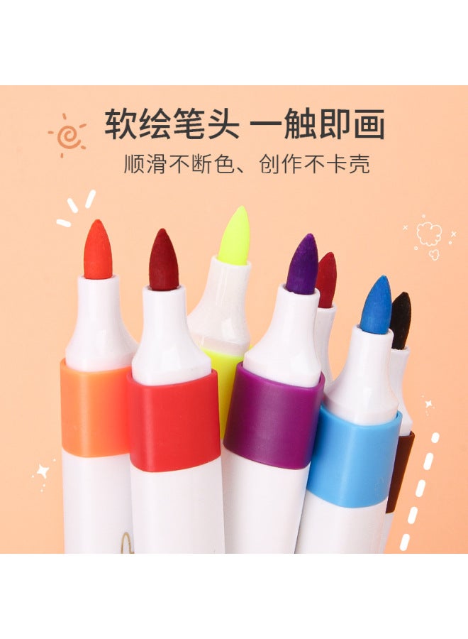 HELPS New Children's Water-based Soft Head Marker Suit 24 Color 36 Color Pen Student Special Hand-painted Watercolor Pen - Image 4