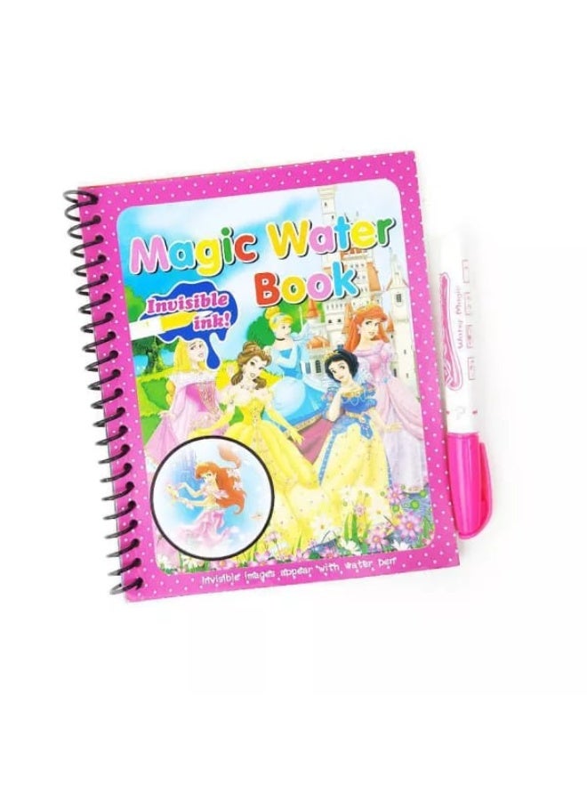 Magic Water Coloring Book for Kids - Mess-Free Coloring with Reusable Water Pen - Develops Creativity and Focus - Recolorable Pages - Image 3